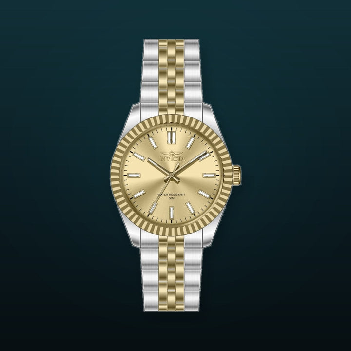 Specialty Gold Dial / Two-Tone Silver-Gold Stainless Steel Bracelet Gold Dial