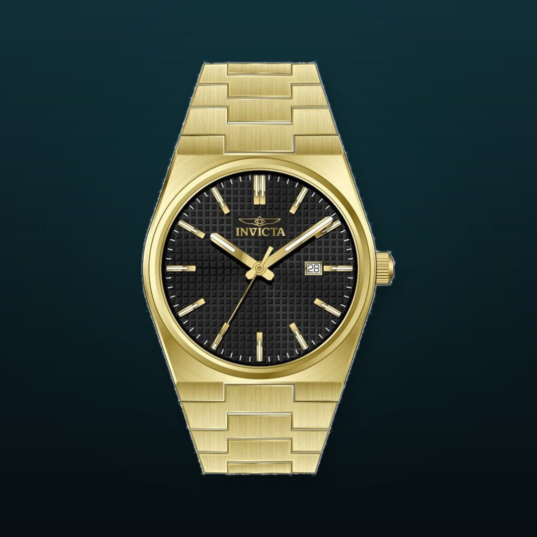 Speedway Chronograph Black Dial / Gold-Tone Stainless Steel Bracelet Black Dial