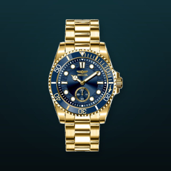 Pro Diver Men Blue Dial / Gold-Tone-Tone Stainless Steel Bracelet Blue Dial