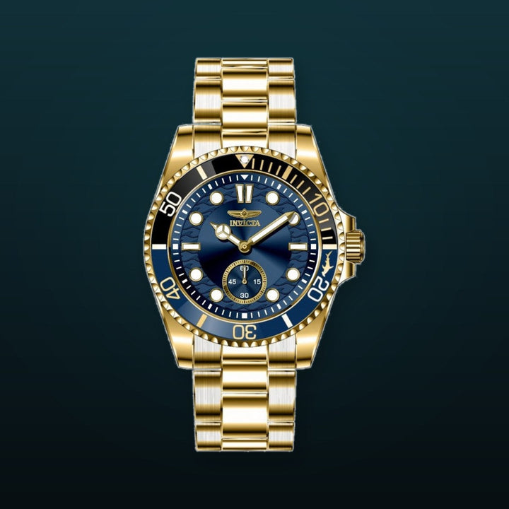 Pro Diver Men Blue Dial / Gold-Tone Stainless Steel Bracelet Blue Dial