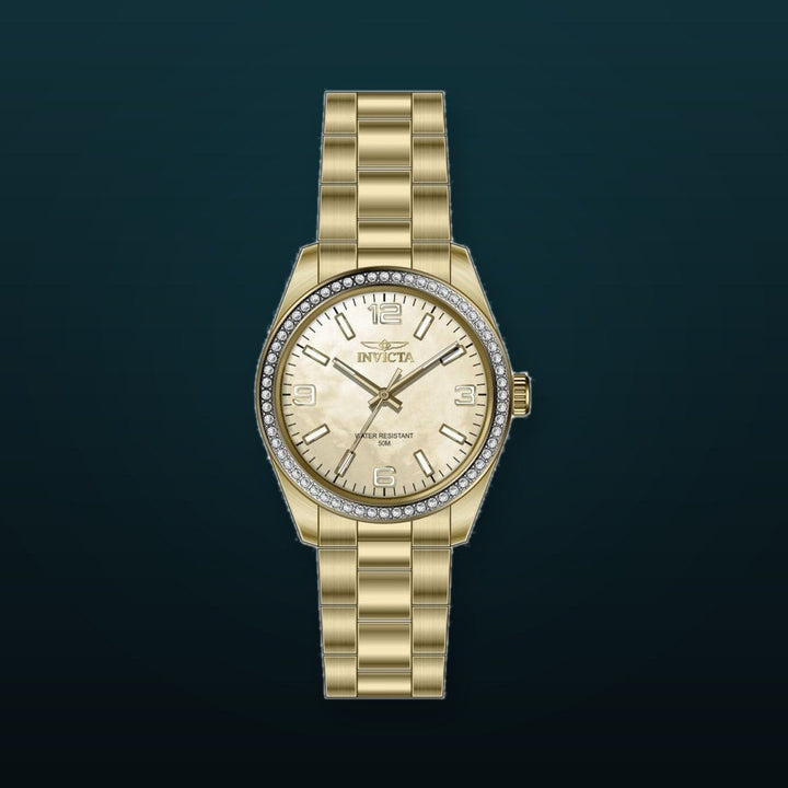 Specialty Lady Gold-Tone Mother-Of-Pearl Dial / Gold-Tone Stainless Steel Bracelet Gold-tone Dial