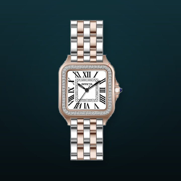 Angel Lady Silver-Tone Dial / Two-Tone Stainless Steel Bracelet Silver-tone Dial