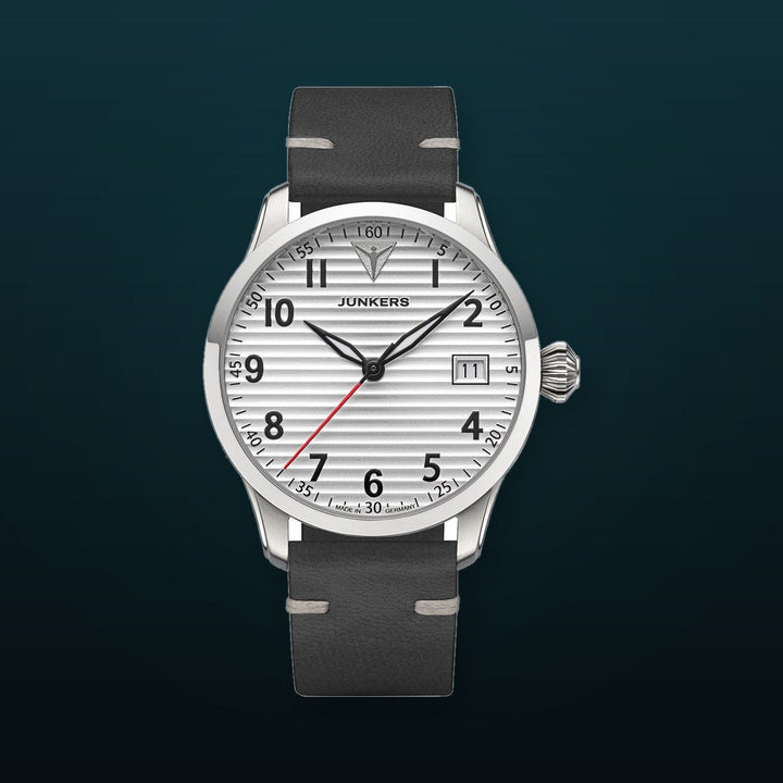 Flieger 36 Leather / Silver | Silver Dial