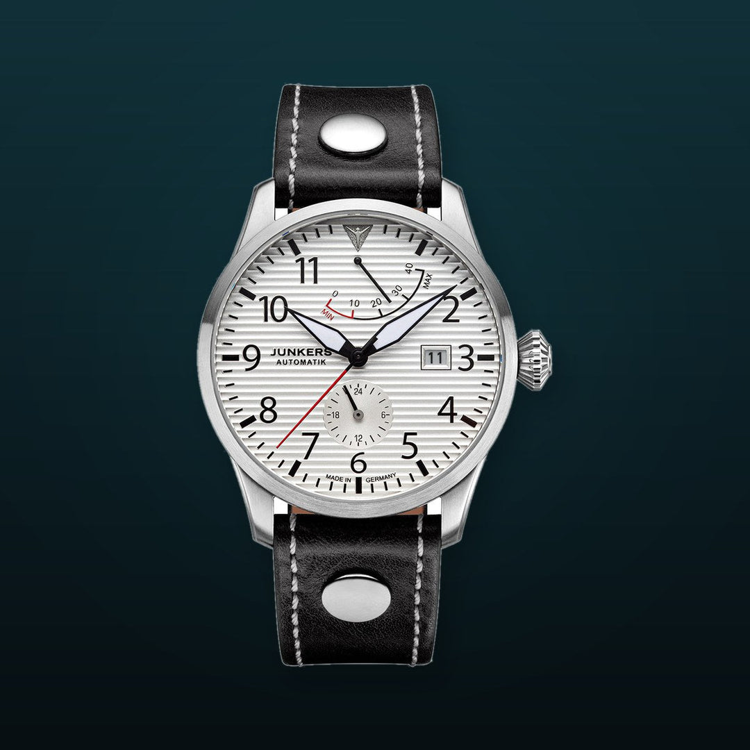 Flieger Leather / Silver Silver Dial