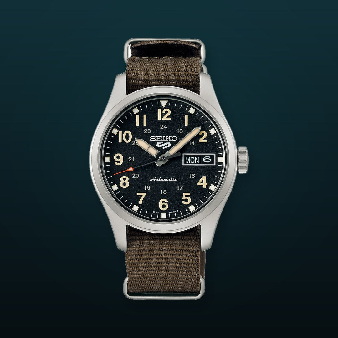 5 Sports Field Series Beige Dial Beige Nylon Strap 36.4mm Beige Dial