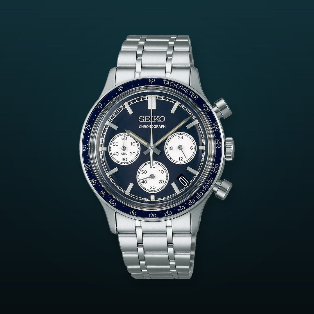 Discover More Black Dial Stainless Steel Bracelet Chronograph 38.7mm Black Dial