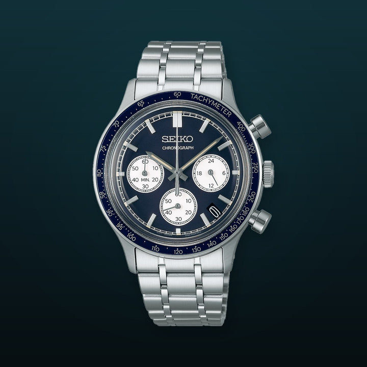 Discover More Black Dial Stainless Steel Bracelet Chronograph 38.7mm Black Dial