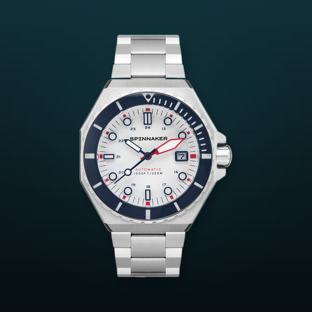Dumas White / Blue / Stainless Steel | White Dial