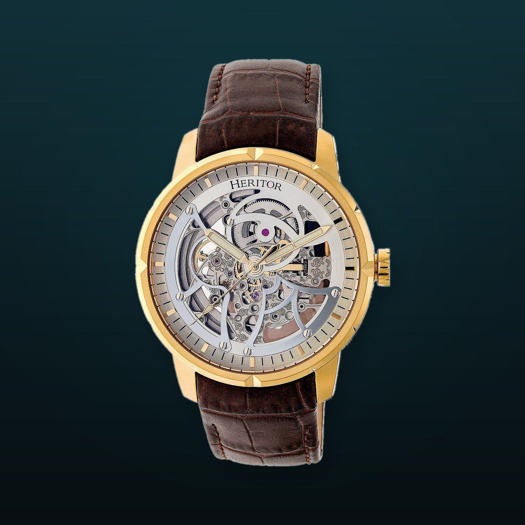 Ryder Brown/Gold Silver Dial