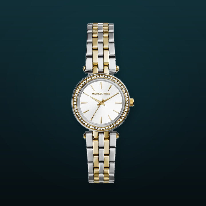 Mini Darci White Dial Silver And Gold Stainless Steel Bracelet 26mm White Dial