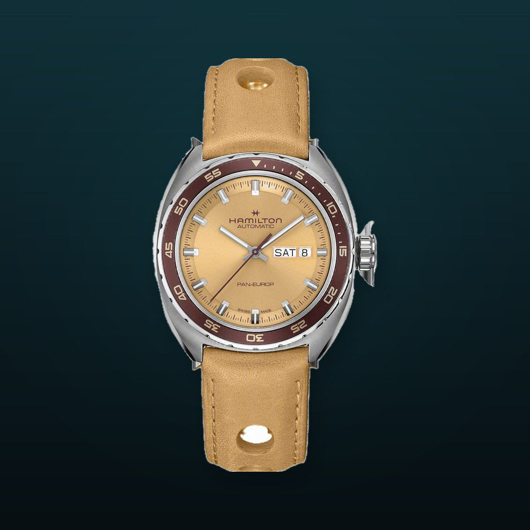 American Classic Beige dial / Beige Leather Strap Beige Dial