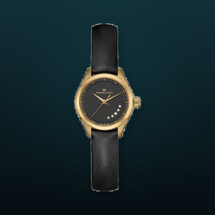 Jazzmaster Black dial / Black Leather Strap Black Dial
