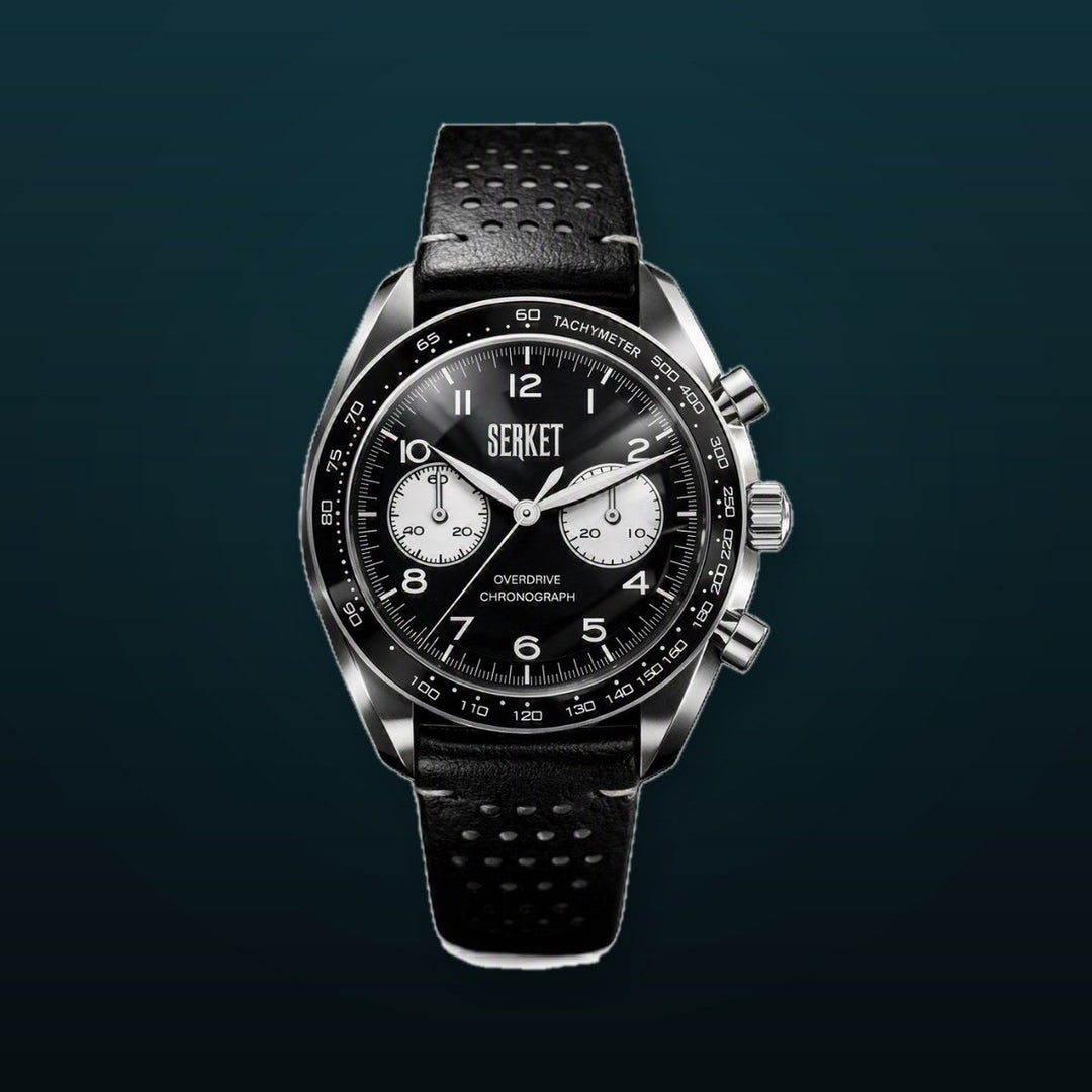 Overdrive Chronograph Phantom Black Black & White Dial