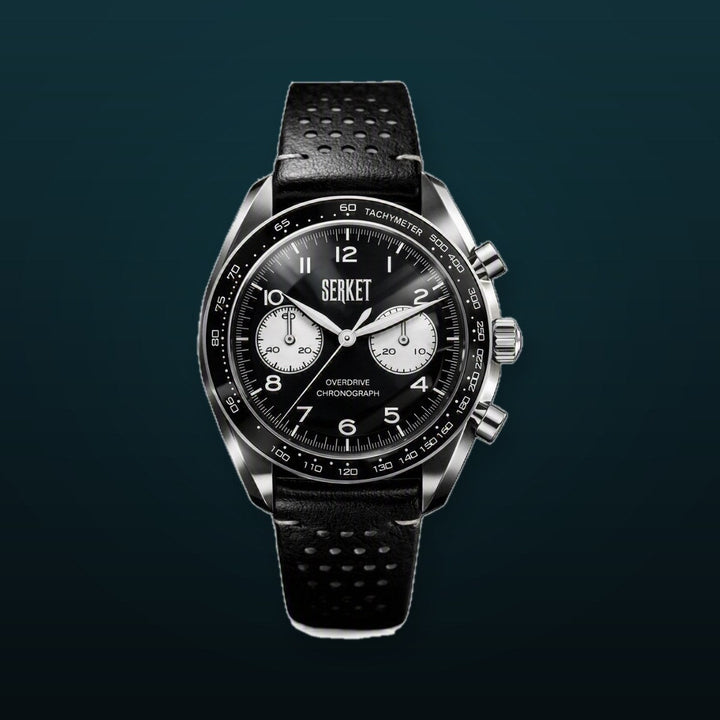 Overdrive Chronograph Phantom Black Black & White Dial