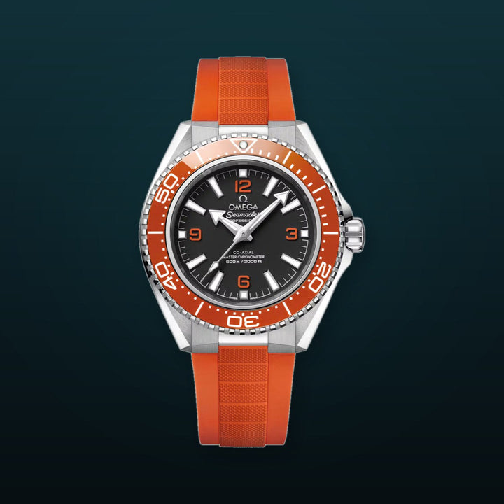 Omega Seamaster Planet Ocean 600M 42mm Black Dial on Orange Rubber