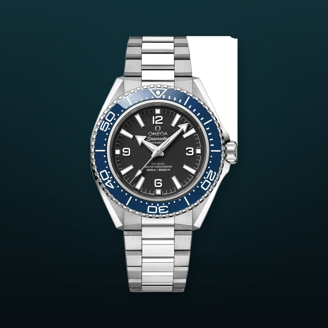 Omega Seamaster Planet Ocean 600M Black Dial Blue Bezel