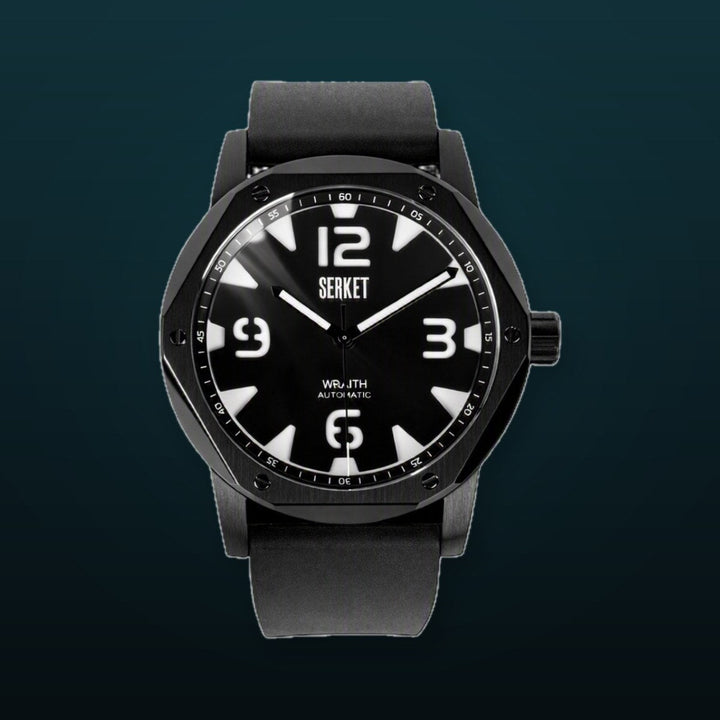 Wraith Black PVD & White 46mm Black Dial