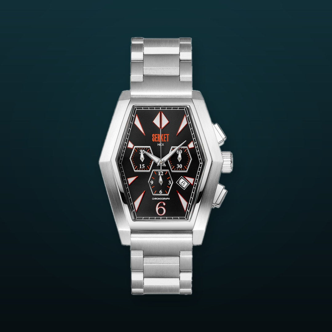 Hex Chronograph Black 44mm Black Dial