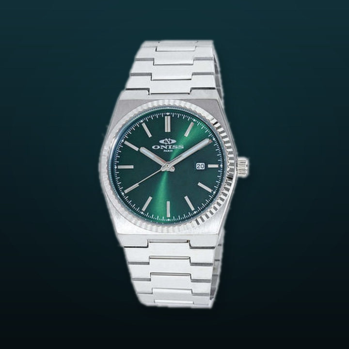 Stratos Date Green Dial / Stainless Steel Bracelet Green Dial