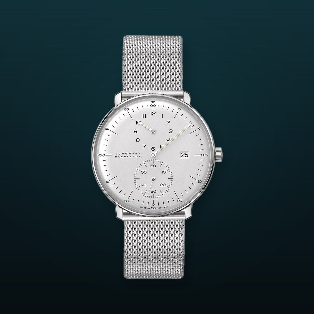 Max Bill Regulator Silver Dial / Milanese Bracelet Silver Dial