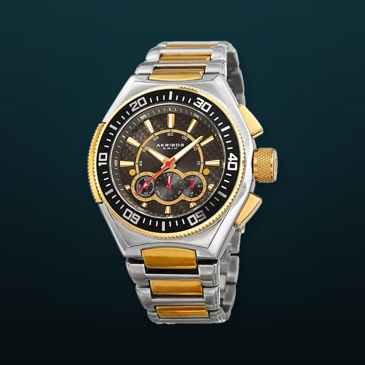 Classic Brown/Yellow gold toned steel 48 mm Brown/yellow
