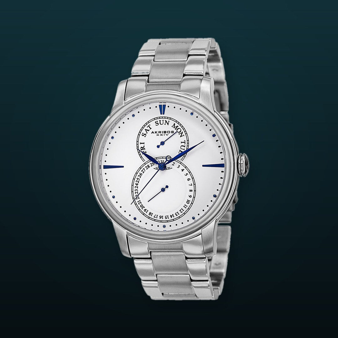 Multifunction Silver Tone/Stainless Steel/Stainless Steel | White Dial