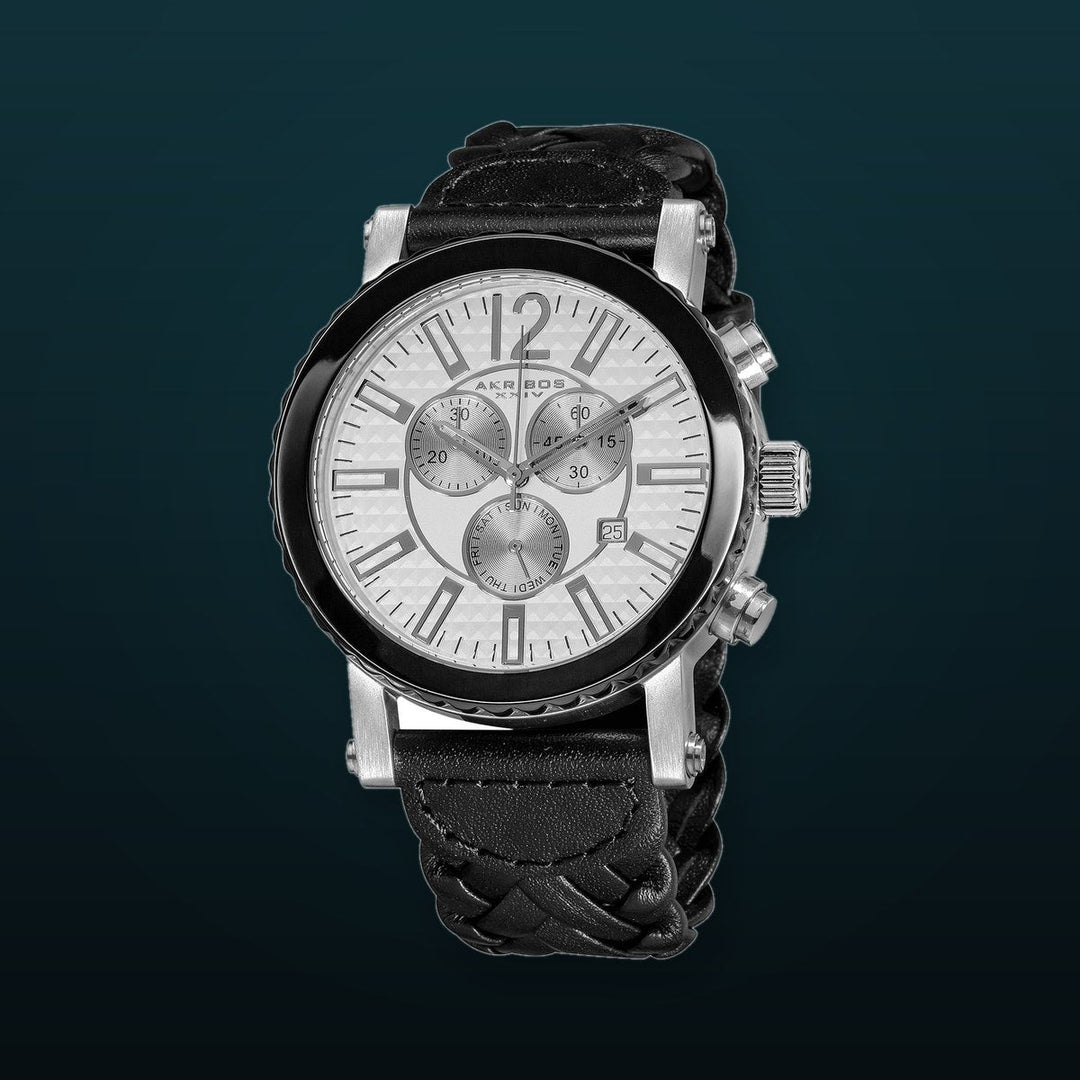 Multifunction Chronograph Silver Tone/Stainless Steel/Fabric | Silver Dial