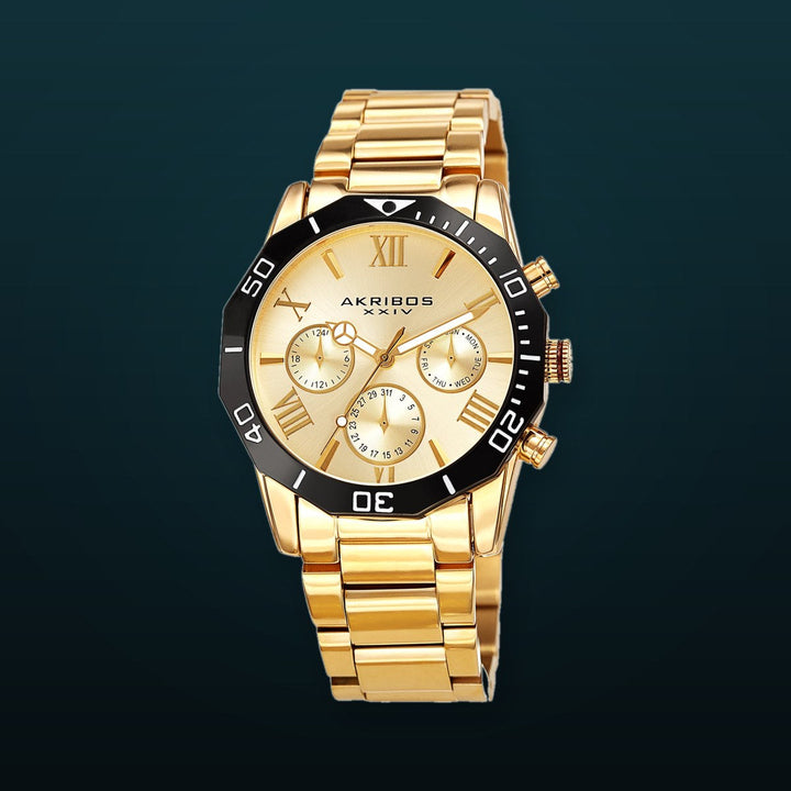 Dodecagon Gold Tone/Stainless Steel | Gold Dial