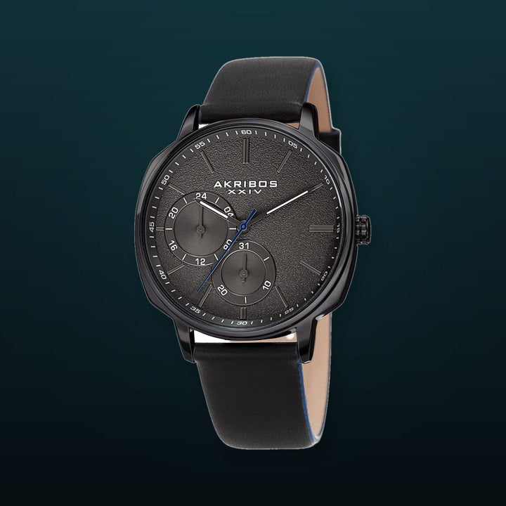 Classic Black/Leather | Gray Dial