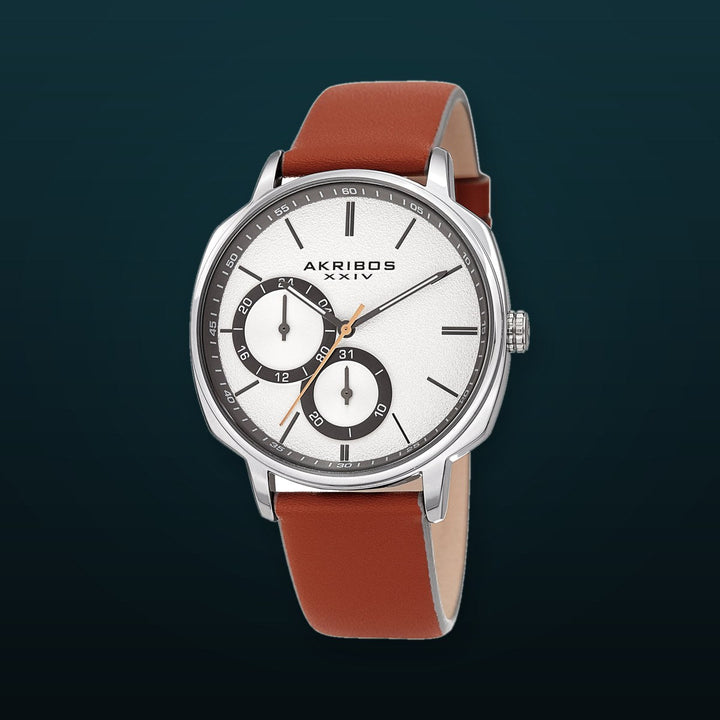 Classic Silver Tone/Leather | Silver Dial