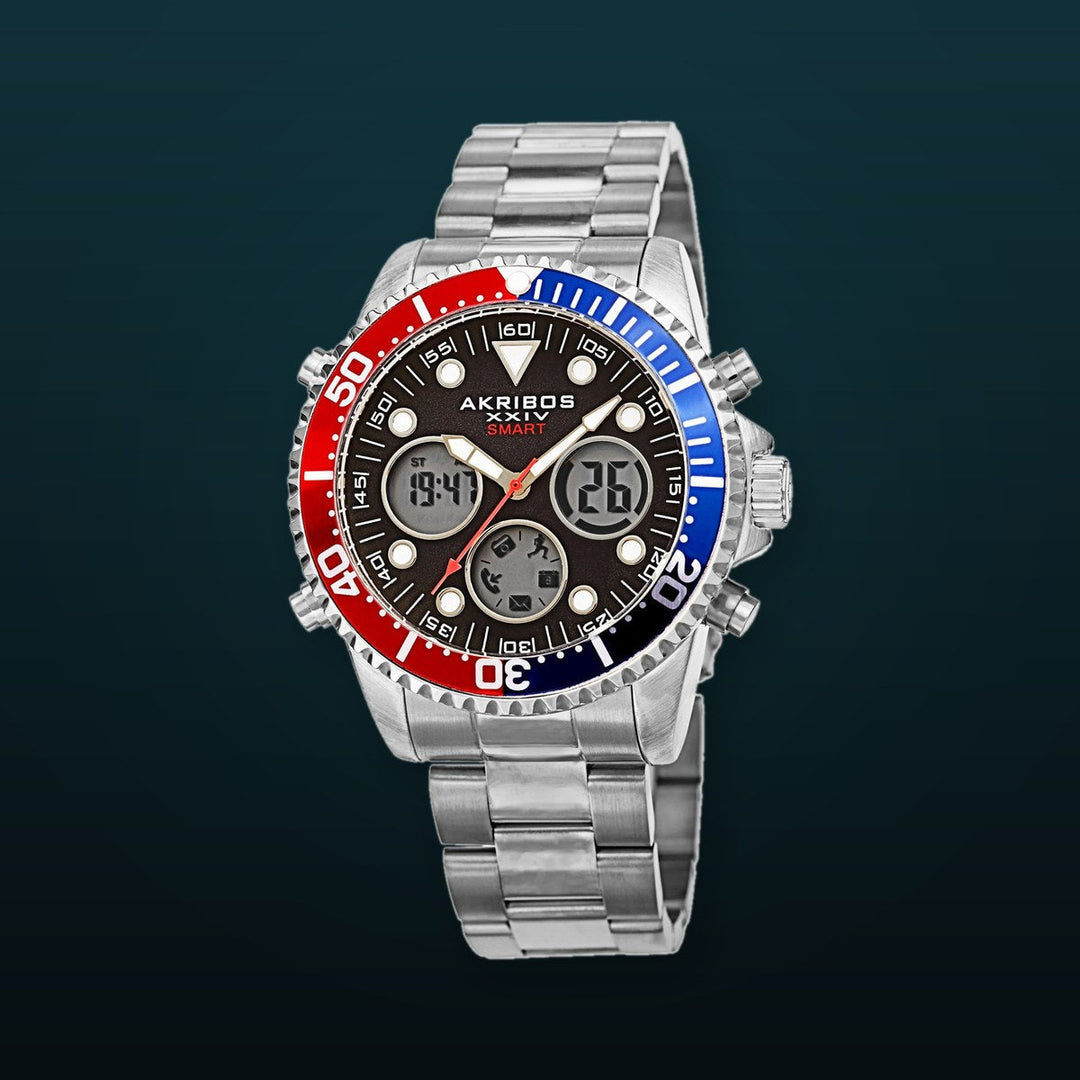 AK1094SSBK-Sport Silver/Stainless Steel | Black Dial