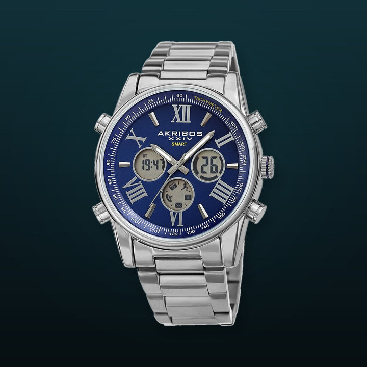 AK1095SSBU-Sport Silver/Stainless Steel | Blue Dial
