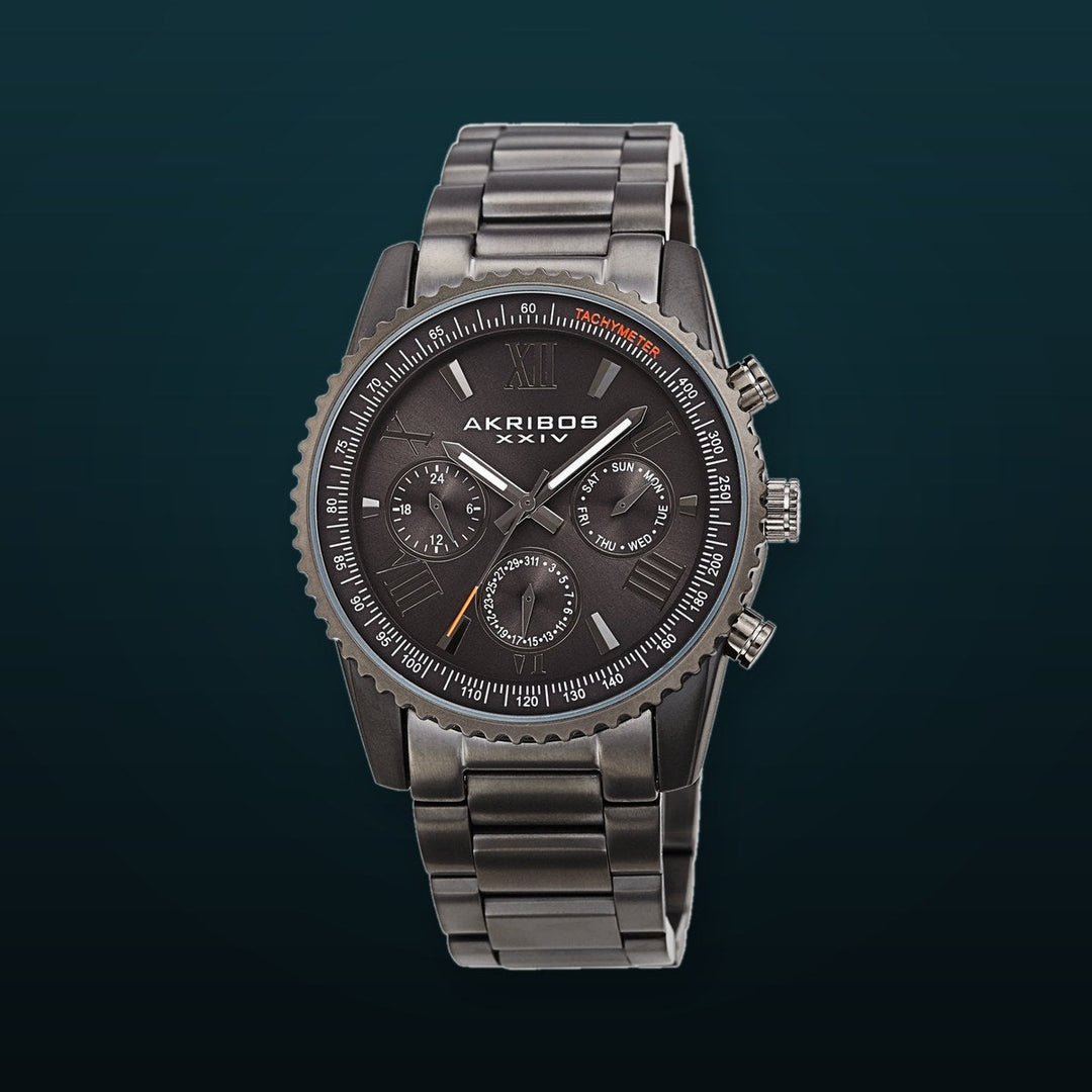 AK1099GN-Casual Gray/Stainless Steel | Silver Dial