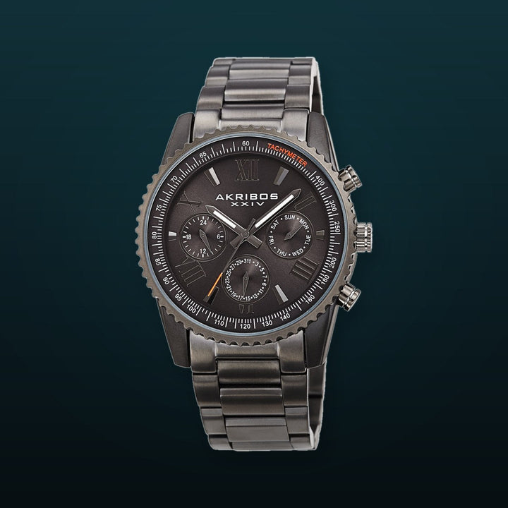 AK1099GN-Casual Gray/Stainless Steel | Silver Dial