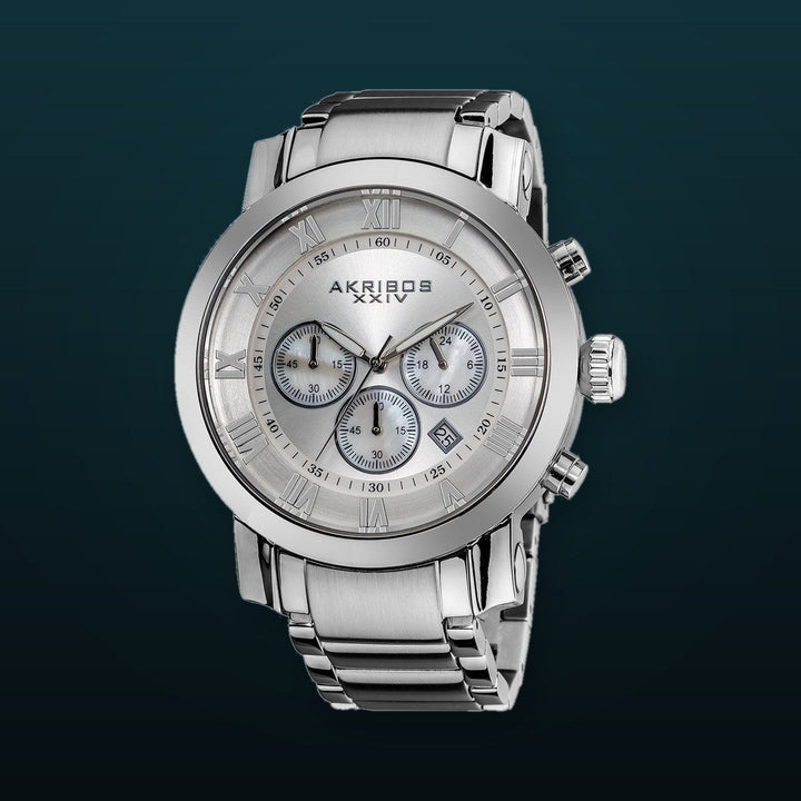 AK622SS-Casual Silver/Stainless Steel | White Dial