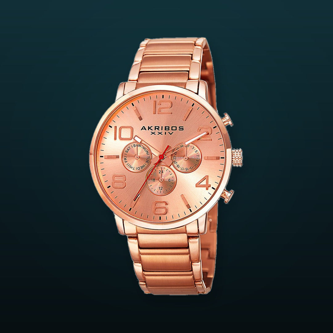 AK803RG-Casual Rose Gold/Stainless Steel | Salmon Dial