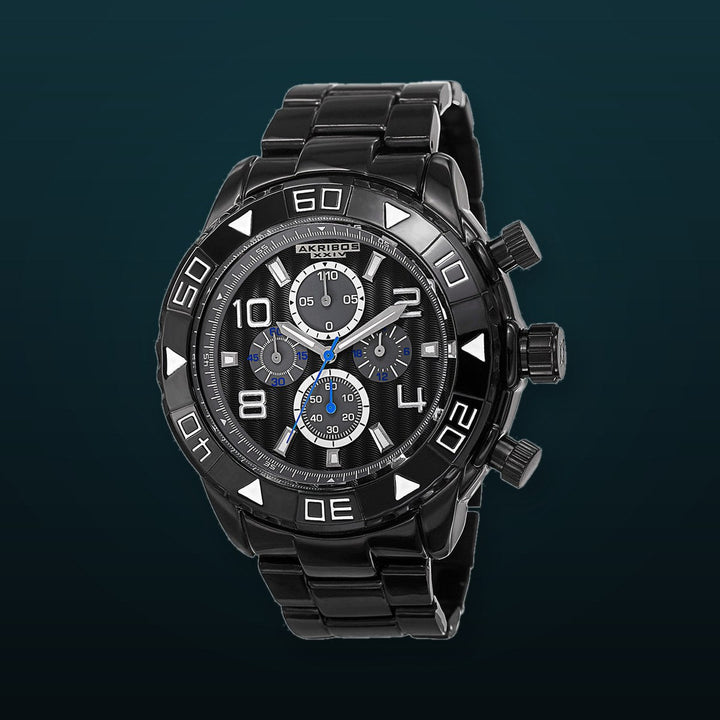 AK814BK-Casual Black/Alloy | Black Dial