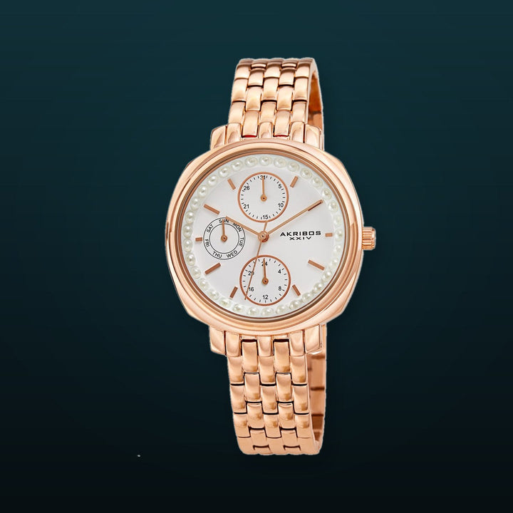 Casual Rose Gold/Stainless Steel | White Dial