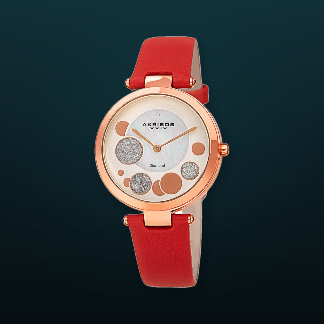 Casual Red/Leather | White Dial