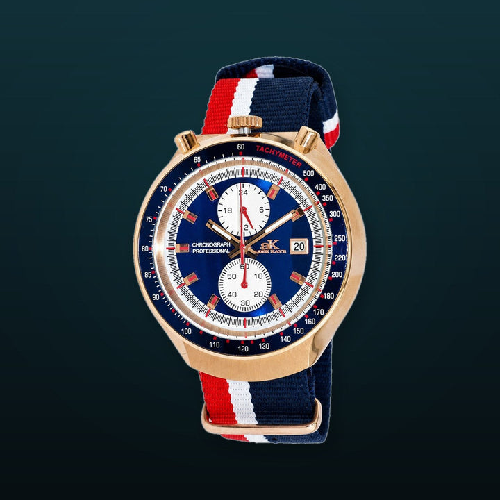MUSCLE COLLECTION BLUE-ROSETONE/ MULTI-COLOR Blue Dial
