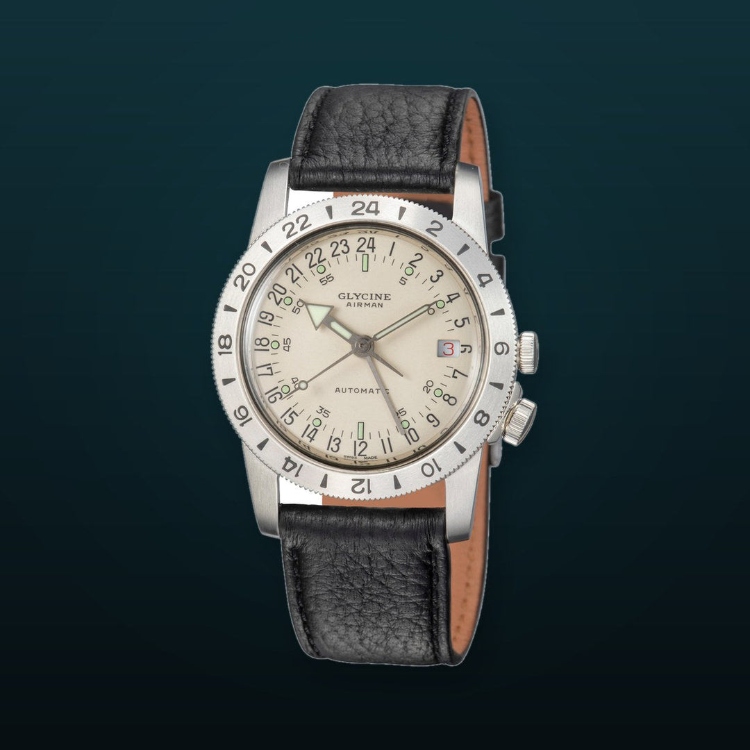 Airman No. 1 GMT 36mm / Beige / Black Beige Dial