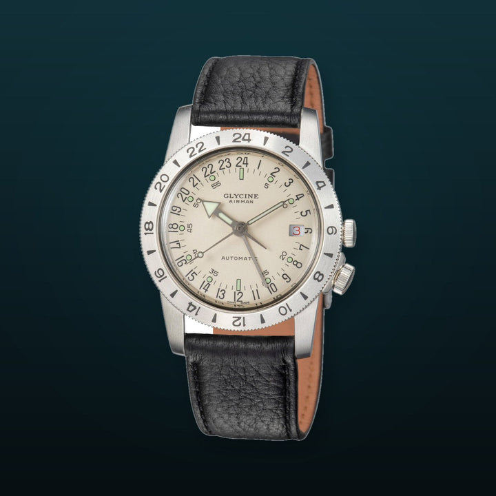 Airman No. 1 GMT 36mm / Beige / Black Beige Dial