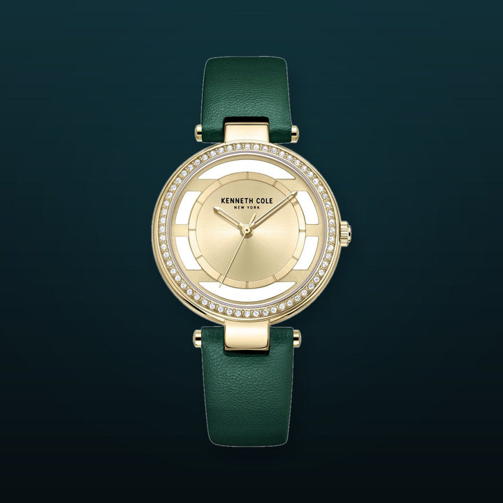 Classic 34 mm / Gold / Green Gold Dial