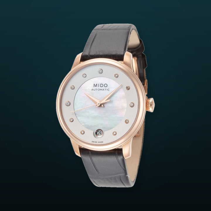 Baroncelli II 33mm / White / Black White Dial