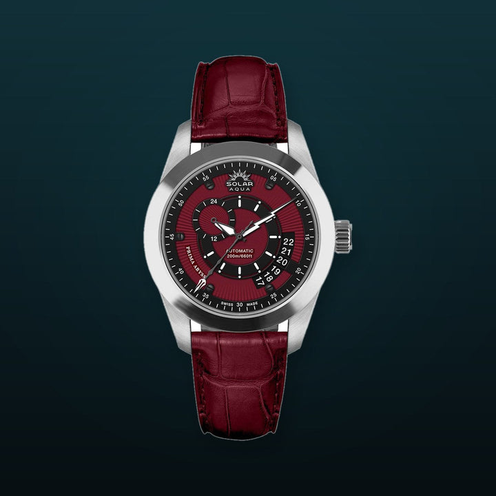 Prima Abyss Burgundy Dial Burgundy Dial