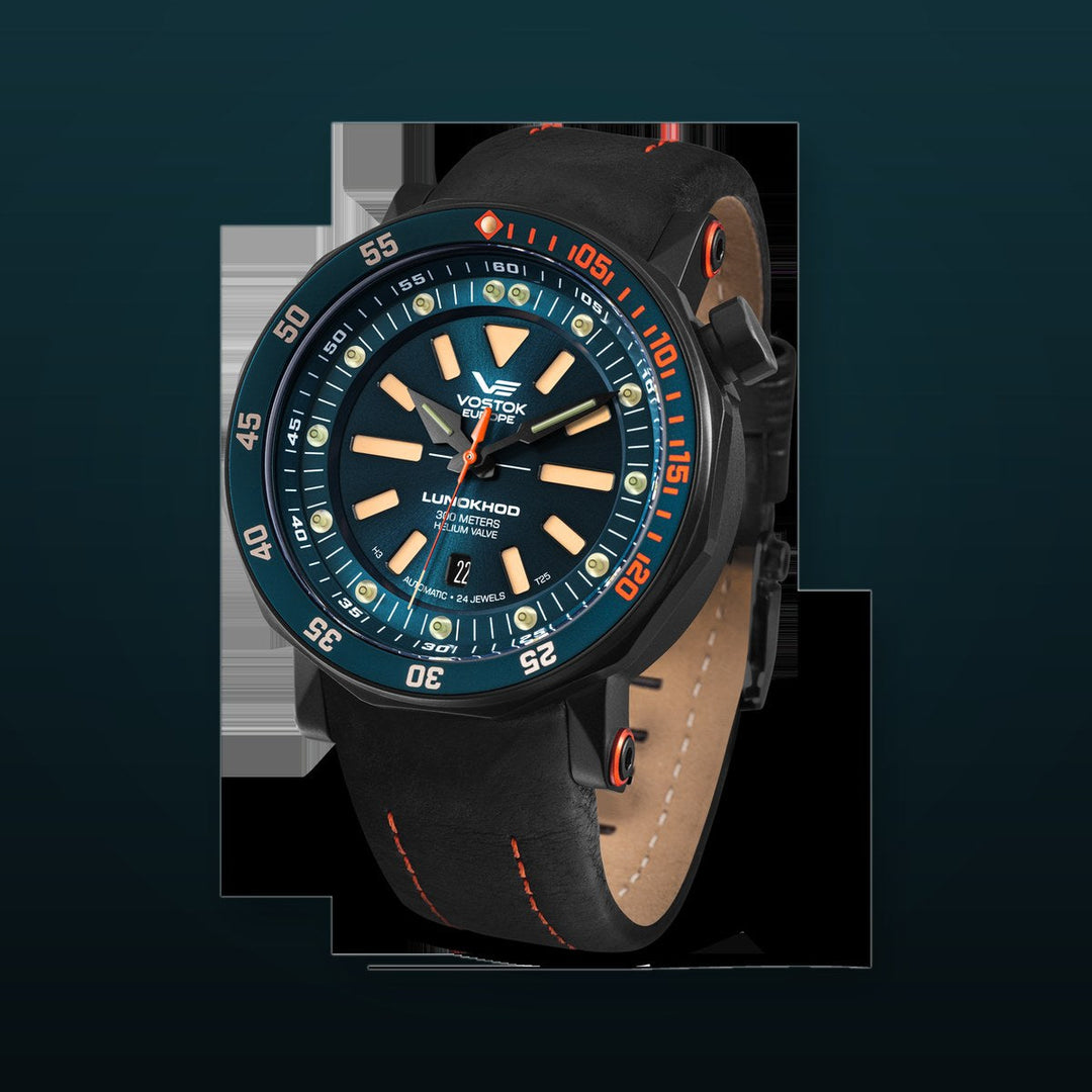 Lunokhod Turquoise Dial / Black Leather Turquoise Dial