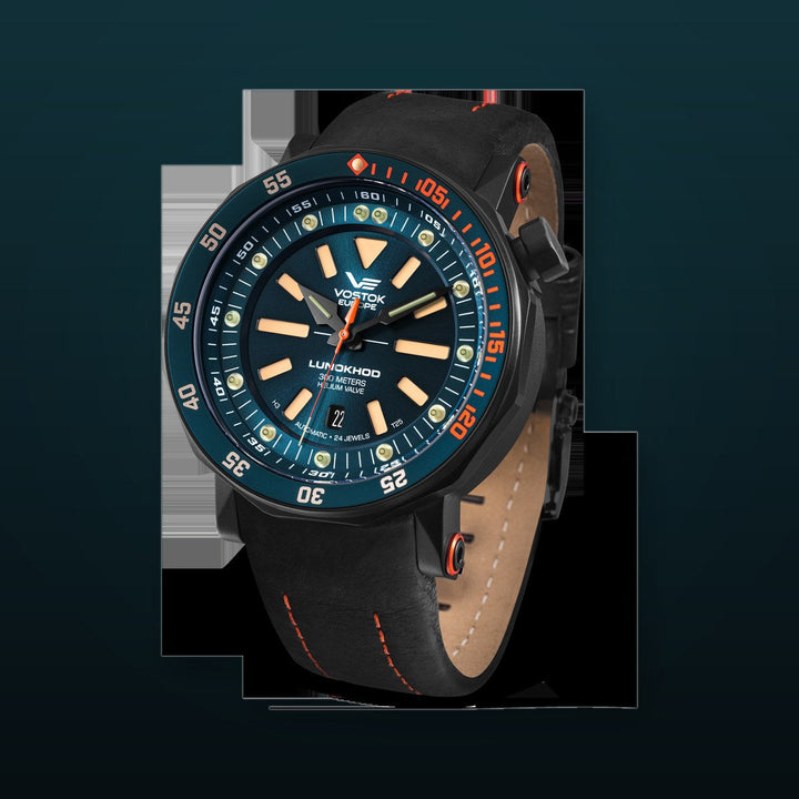Lunokhod Turquoise Dial / Black Leather Turquoise Dial