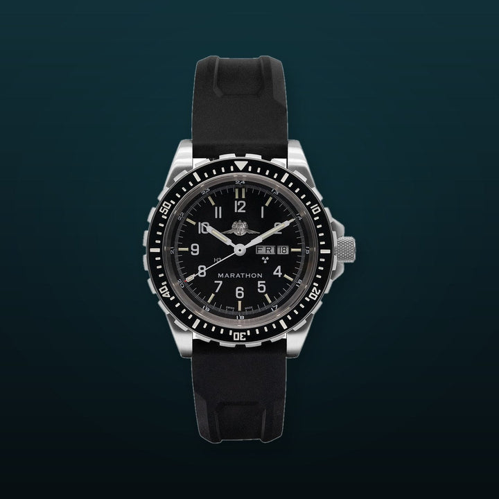 Dive SS/BKSS 3PC RUBBER (WW194021SS-0730) | Black Dial