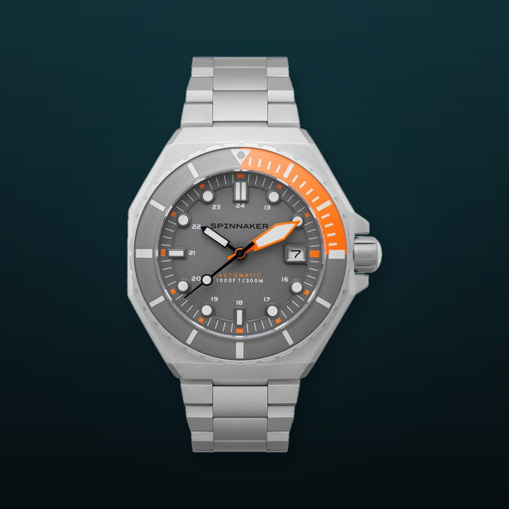 Dumas Gray Dial / Orange / Stainless Steel | Gray Dial