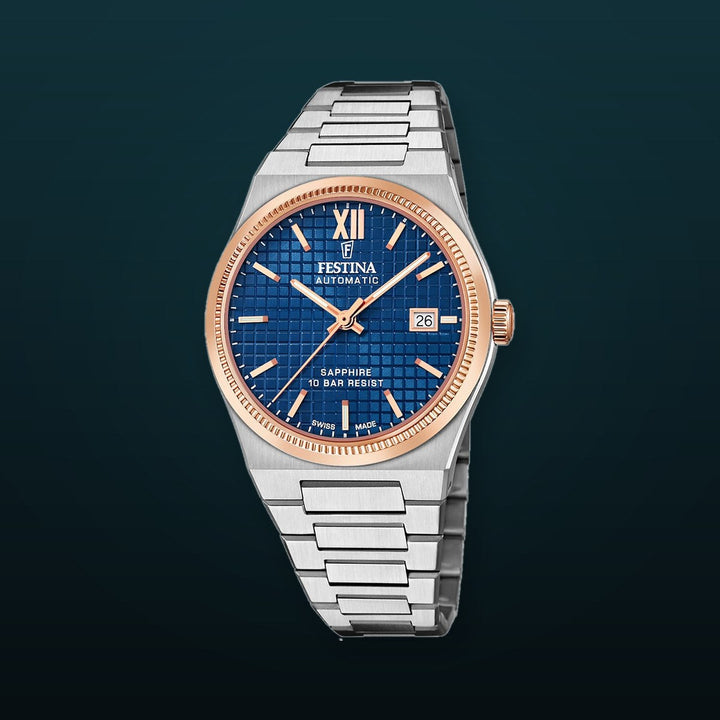 Riv Blue / Stainless Steel Blue Dial